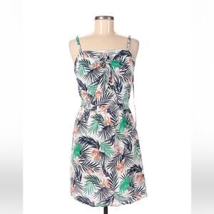 Coverstitch Tropical print Julia romper, size small